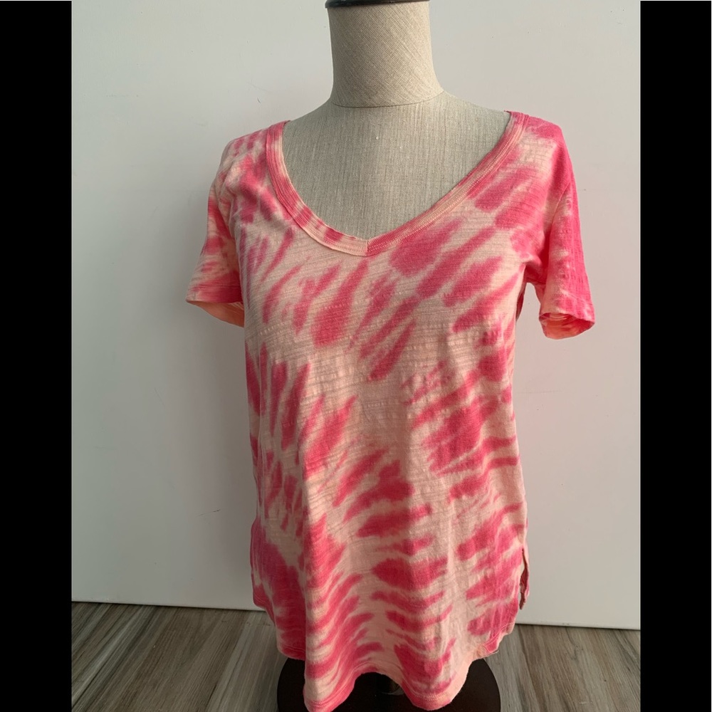 Victoria’s Secret pink t shirt tee dye XS NWT